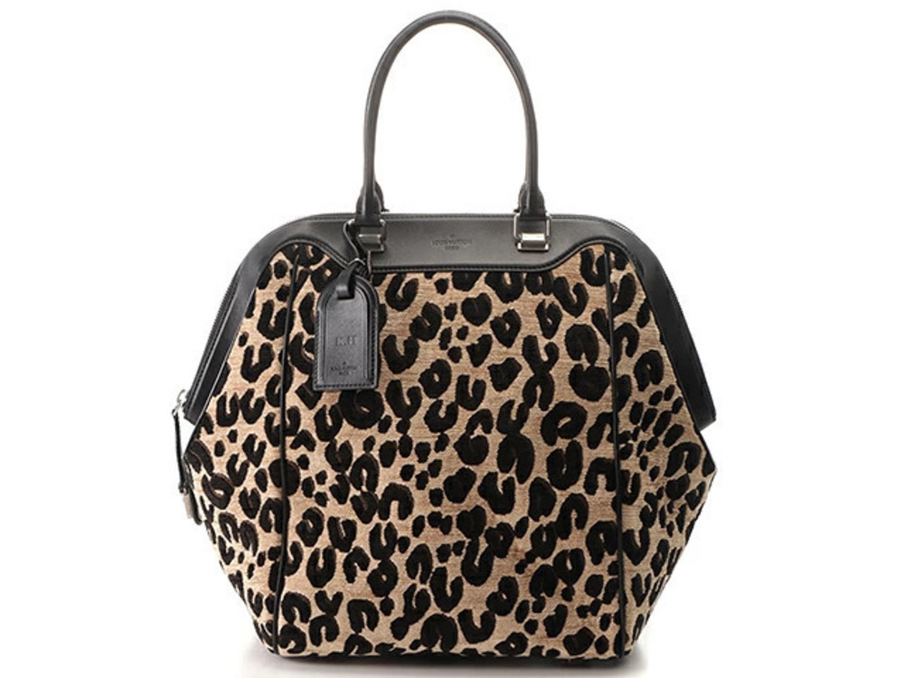 LOUIS VUITTON North South Leopard Stephen Sprouse Leather Jacquard Yellow